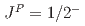 $$J^P = 1/2^{-}$$