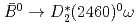 $$bar{B}^0 to D_2^*(2460)^0 omega$$